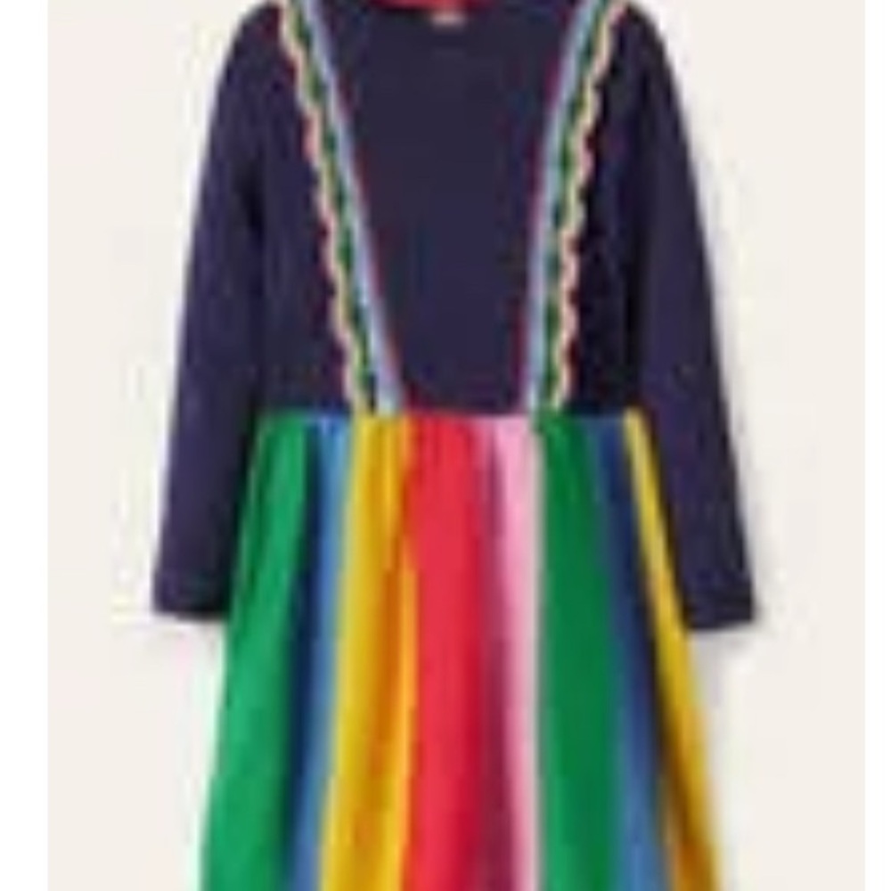Colorful Rainbow Kids Dress